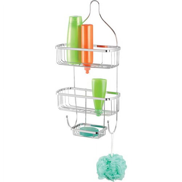 Bath Bliss Prince Style Shower Caddy in Chrome