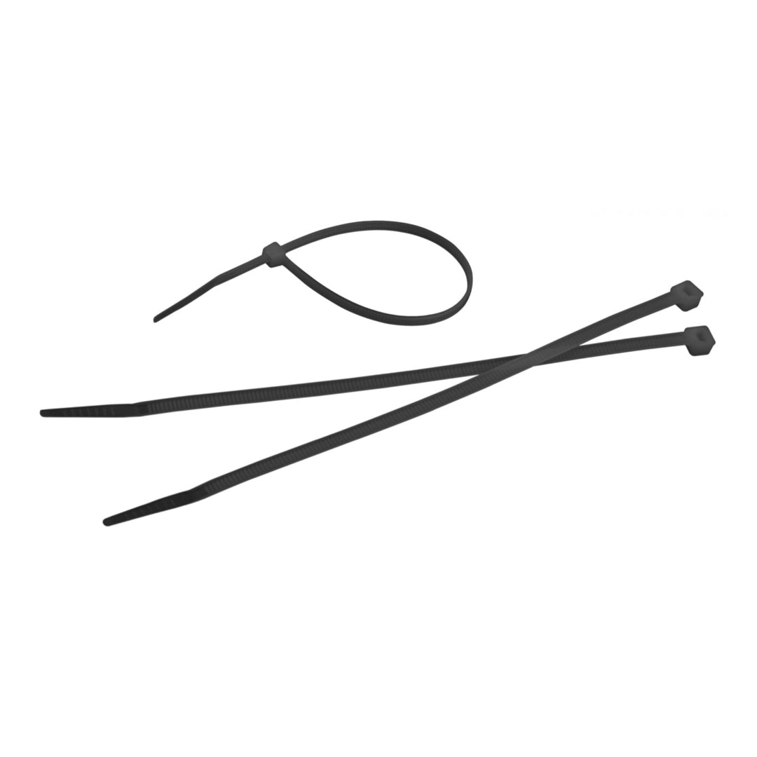 8" 100 Black Cable Ties 20/200