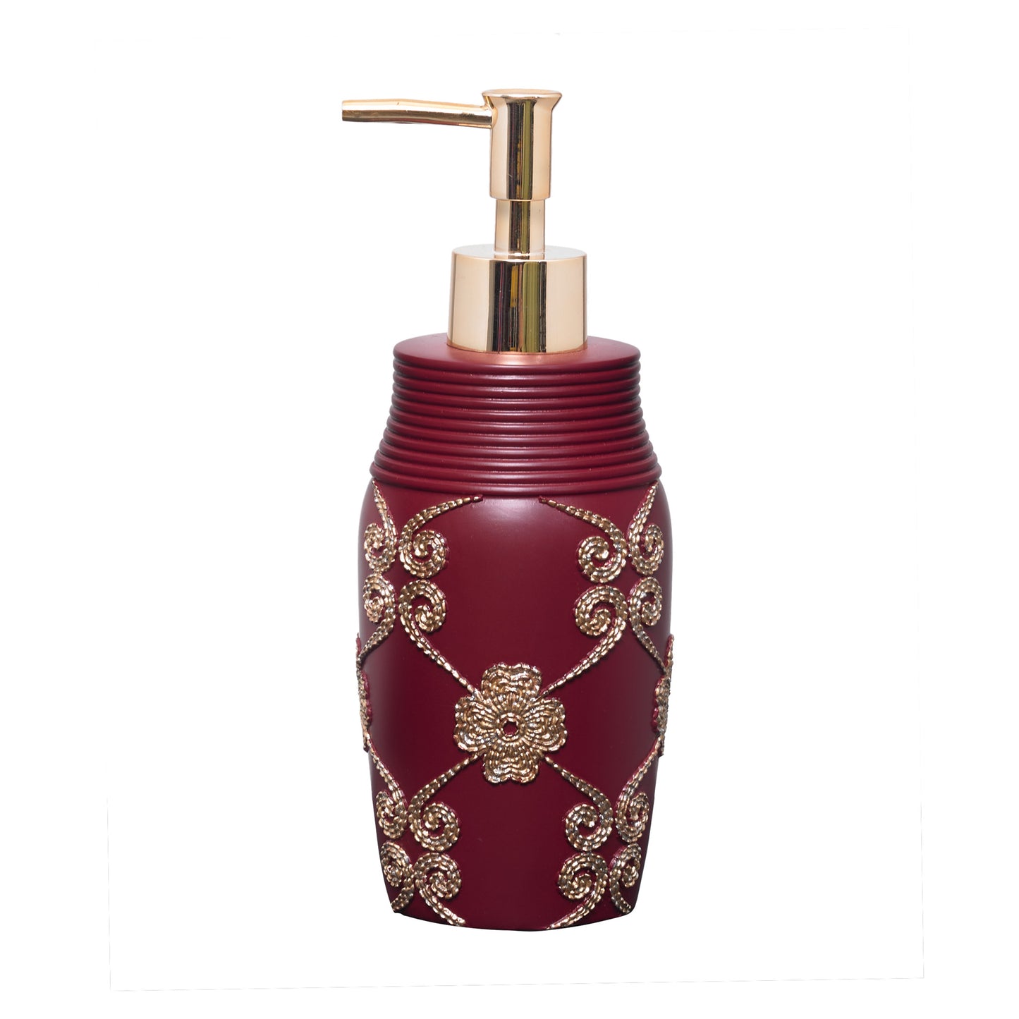 ELEGANT ROSE LOTION PUMP - BURGUNDY