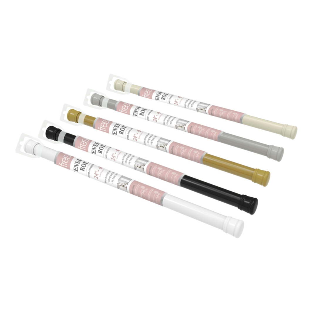 24" 42" Adjustable Metal Tension Rod