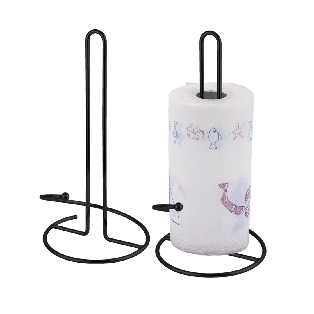 Black Paper Towel Holder with Ball