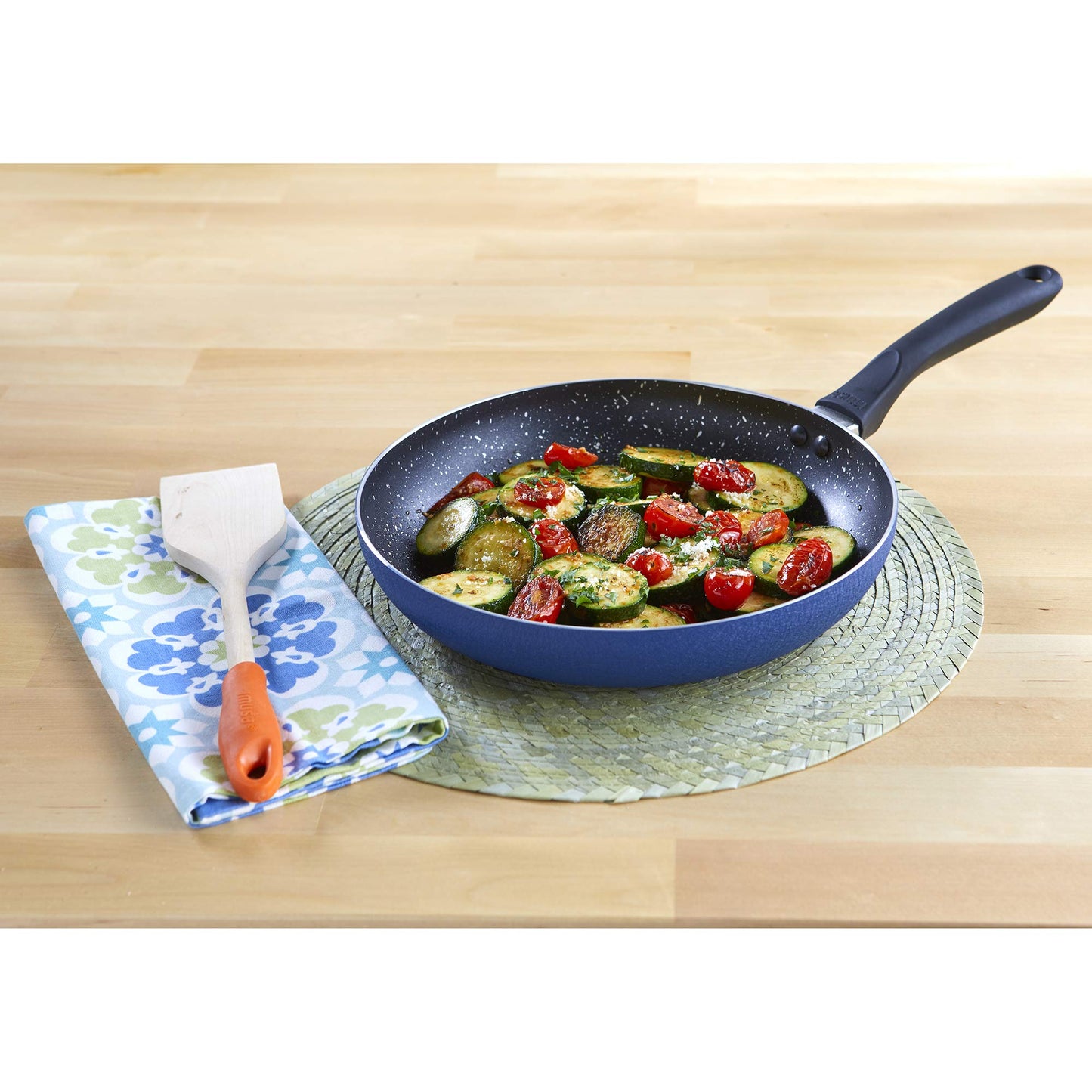 Imusa Stone Fry Pan 11in Blue - 30×6.0cm