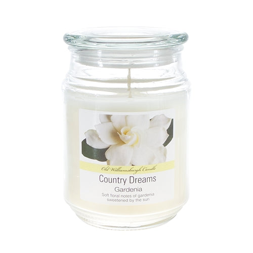 Gardenia Glass Candle - 18 Oz, Country Dreams, 1 Pc