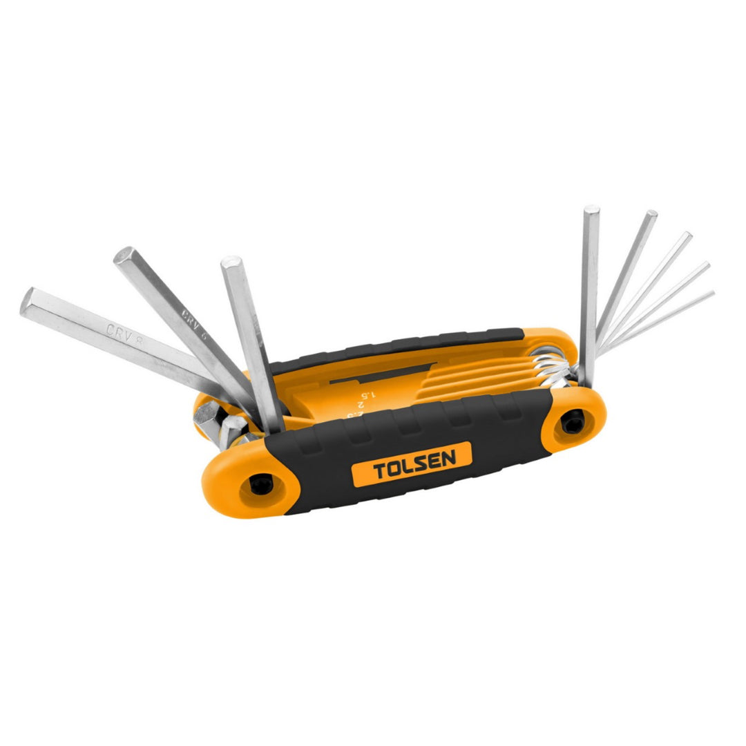 9pc Folding Hex Key SAE