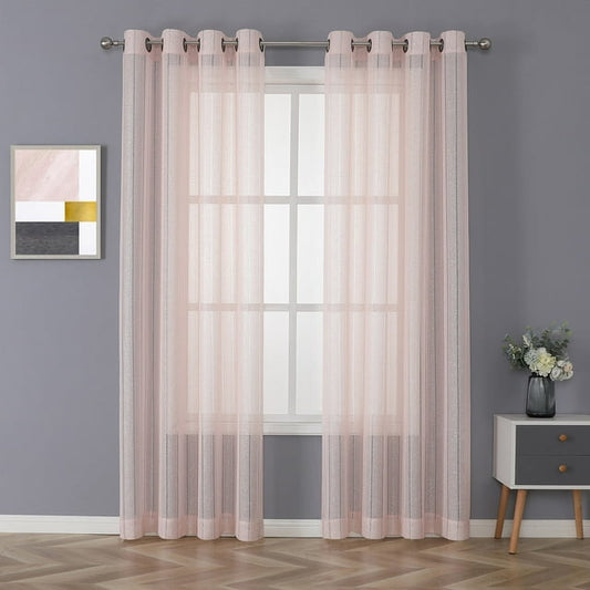 Whittier Blush 54x84 GMT Sheer Window Panel