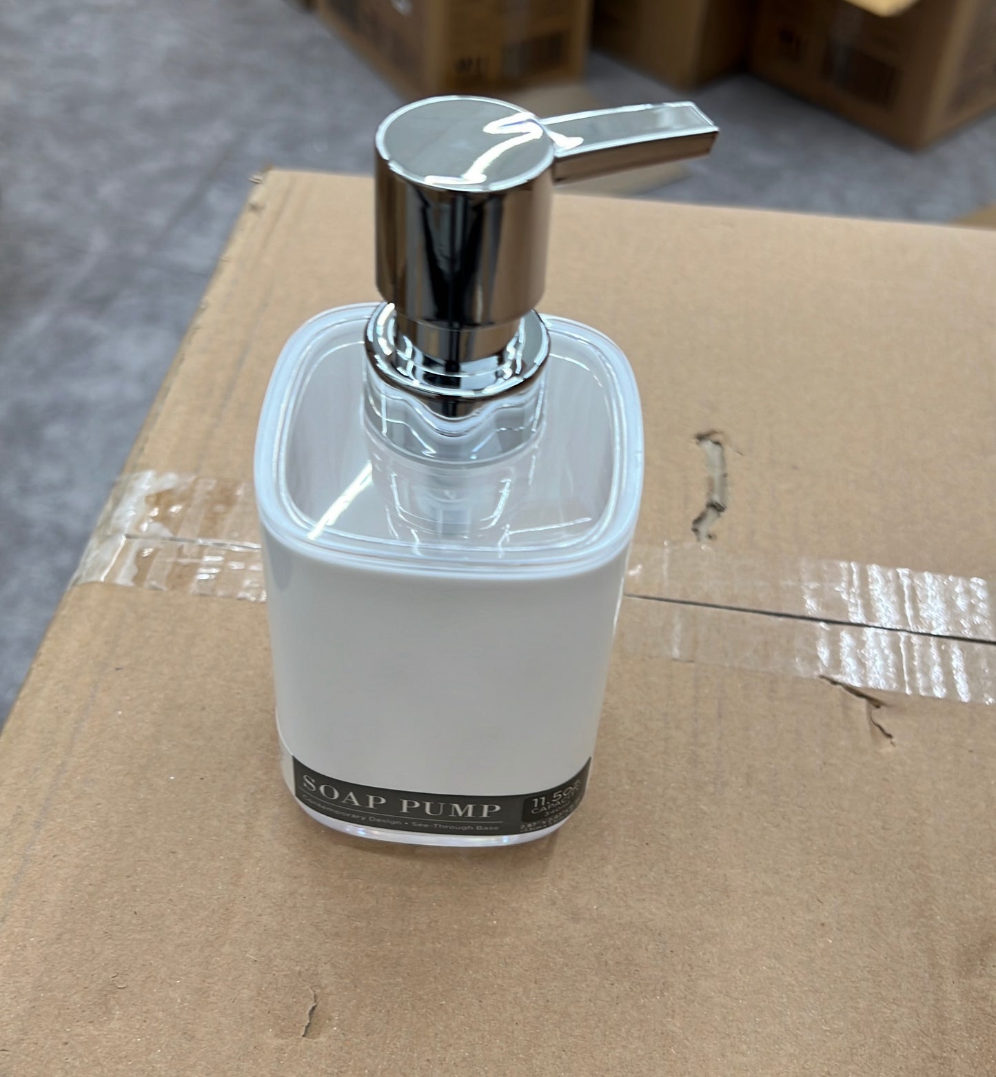 Lucent Soap Dispenser with Chrome pump - 340ml-11oz