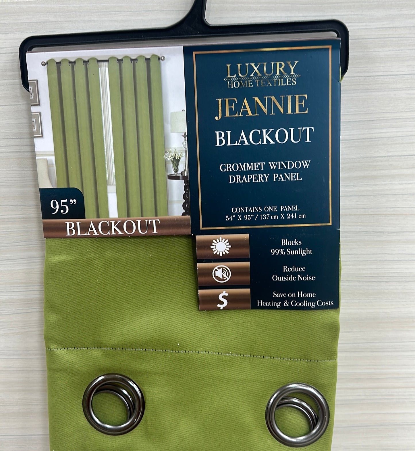 JEANNIE SAGE BLACKOUT GROMMET PANEL 54"X95"