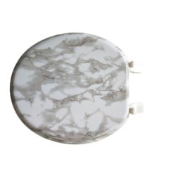 Marble Standard 17” Toilet Seat | White | Wood
