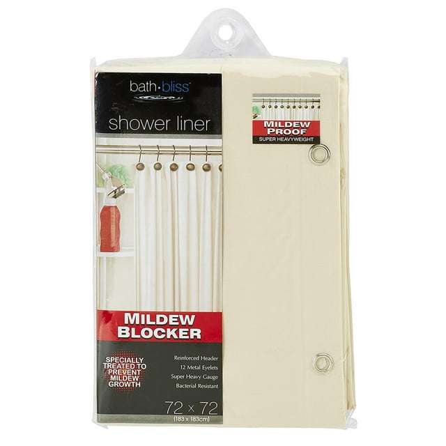 Bath Bliss Heavy Shower Curtain Liner in Beige