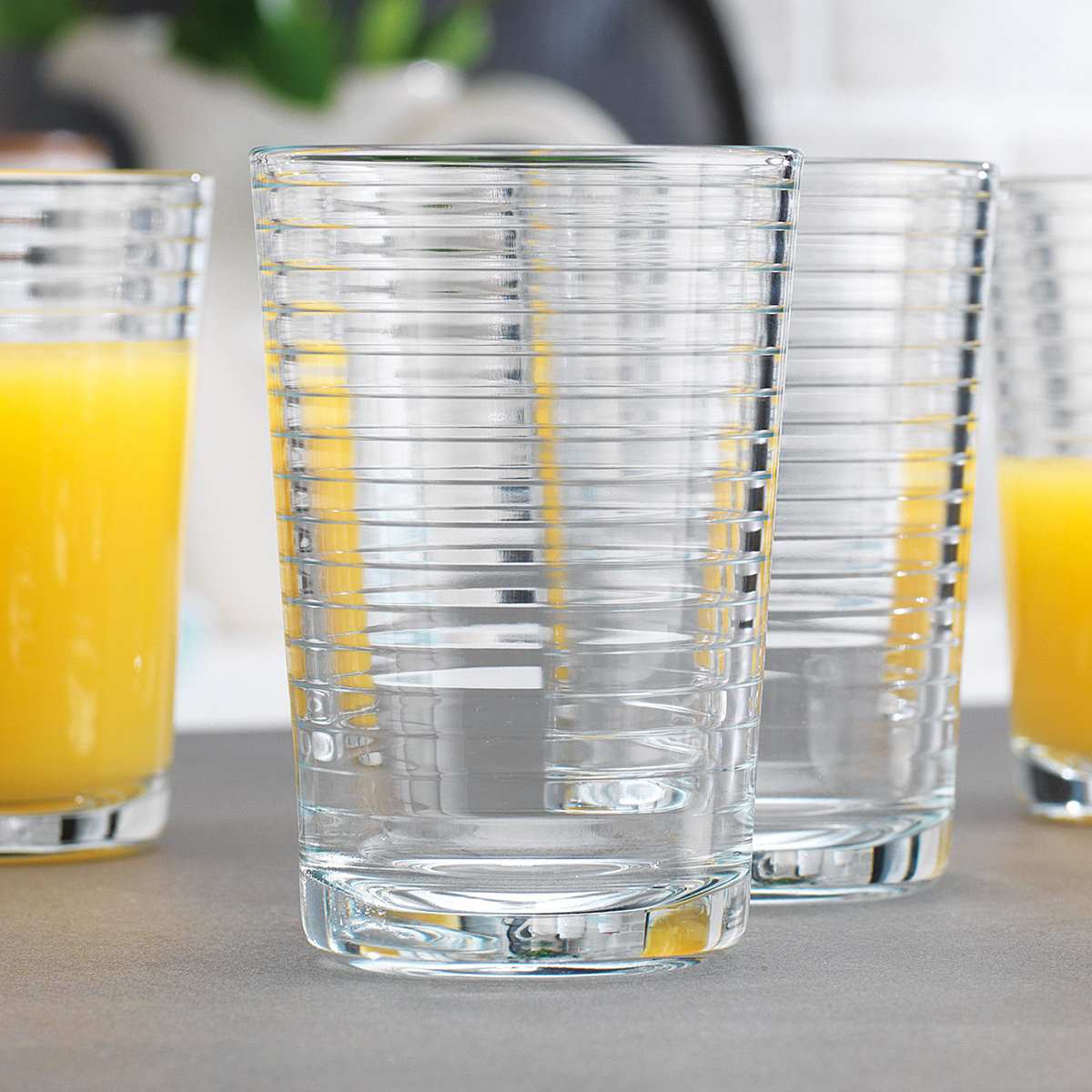 Home Essentials Modern Solar Juice Glasses - Set of 10