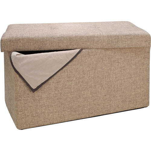 Simplify Polypropylene Storage Ottoman, Natural (F-0637-NATURAL)