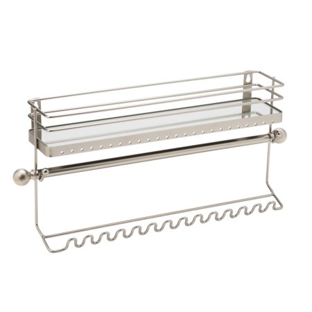 Home Details Wall Mount Jewelry Organizer in Satin