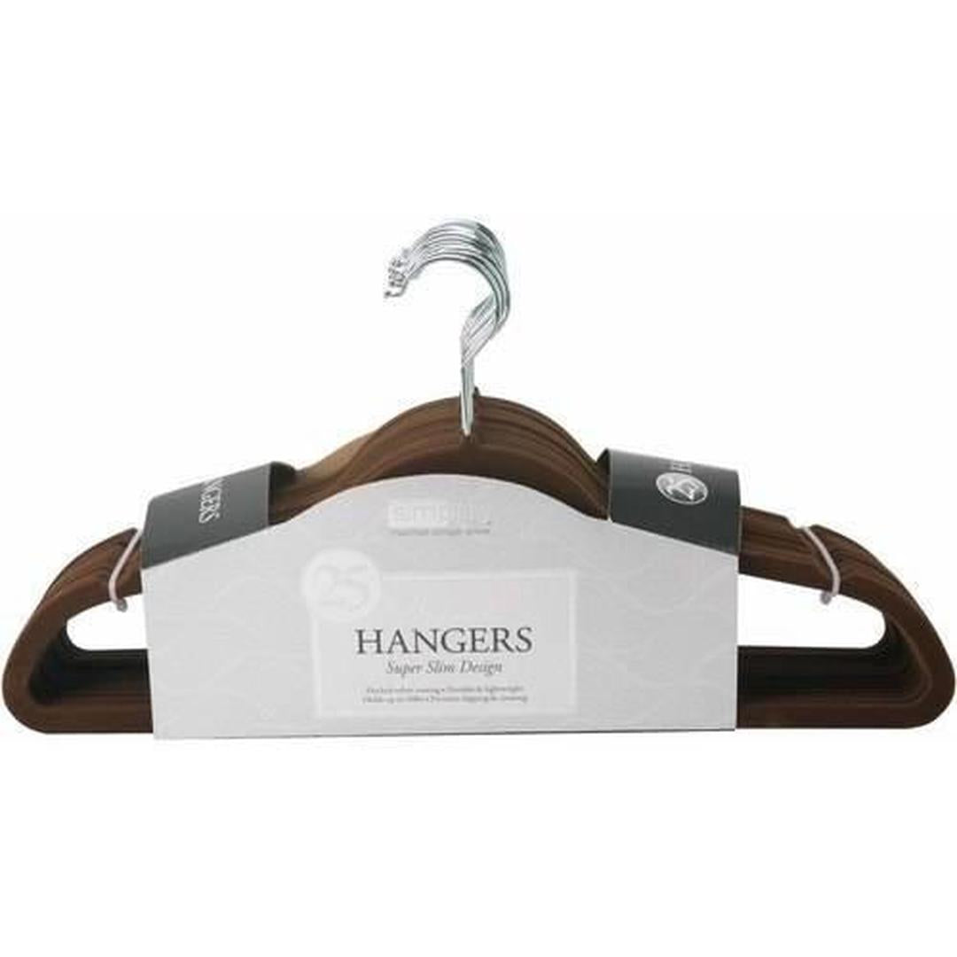 Simplify 25 Pack Slim Velvet Suit Hangers