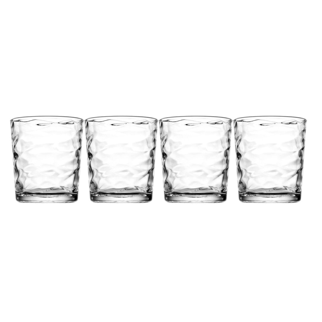 Home Essentials Solar 17oz Cooler Glass Set of 4