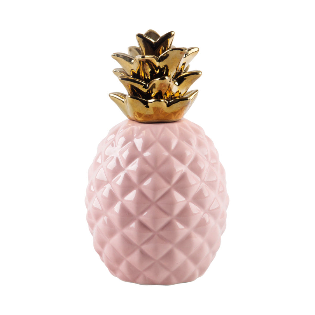 Home Essentials and Beyond Decorative Figurines - Blush Ceramic Pineapple Figure