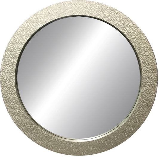 32" ROUND MOSAIC MIRROR IN CHAMPAGNE FINISH