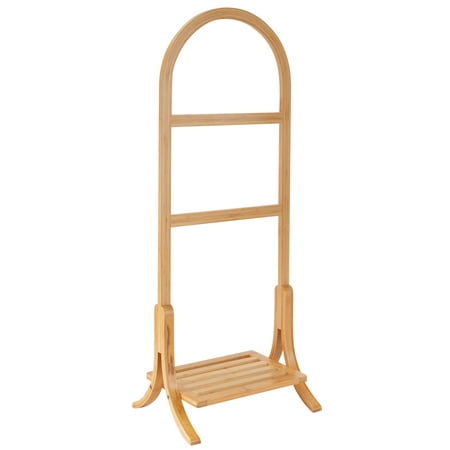 Organize It All Bamboo Standing Towel Rack