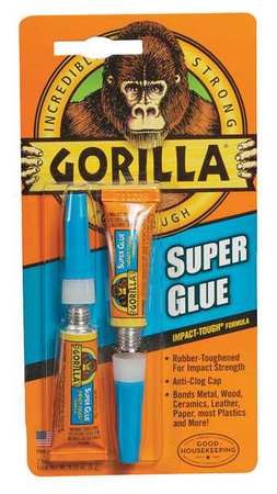 Gorilla Super Glue 0.8 Oz. Clear Sandable Plastic Glue/Epoxy