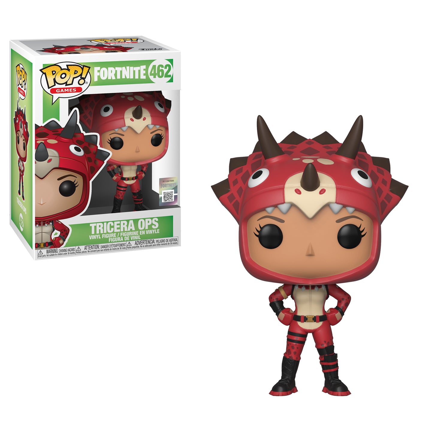 Funko 36024 Pop Games: Fortnite S2-Tricera Ops Vinyl