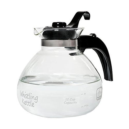 Medelco Clear Glass 6 Pt Tea Kettle