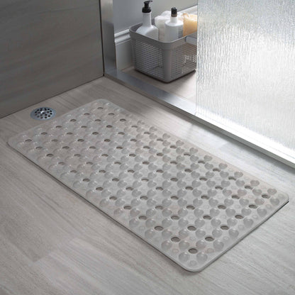 Bath Bliss Non-Slip Bubble Texture Bath Mat in Clear