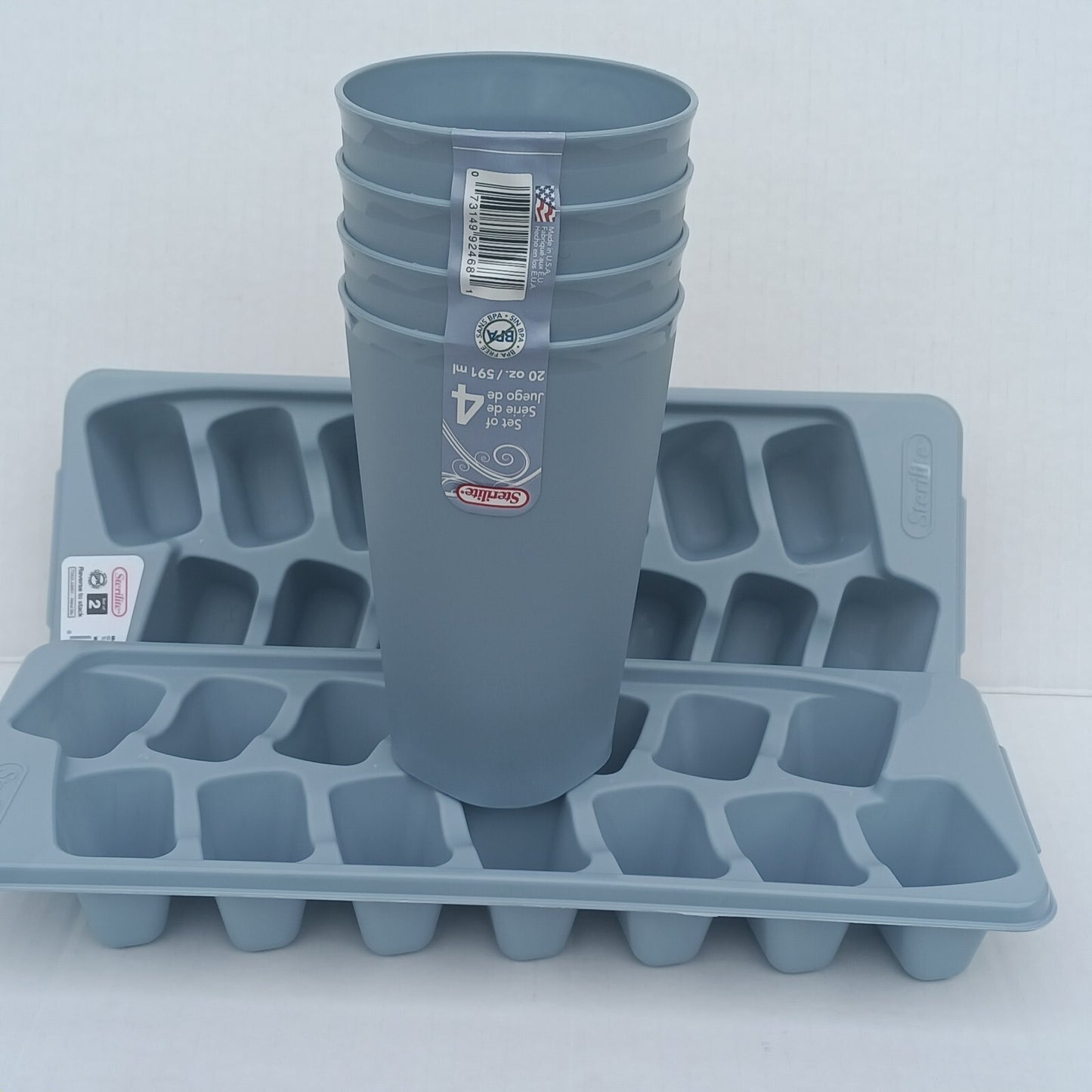 Sterilite 4pk 20 Oz Drinking Cups