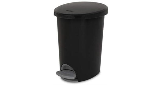 Sterilite 2.6 Gal. Ultra™ StepOn Wastebasket Plastic Black