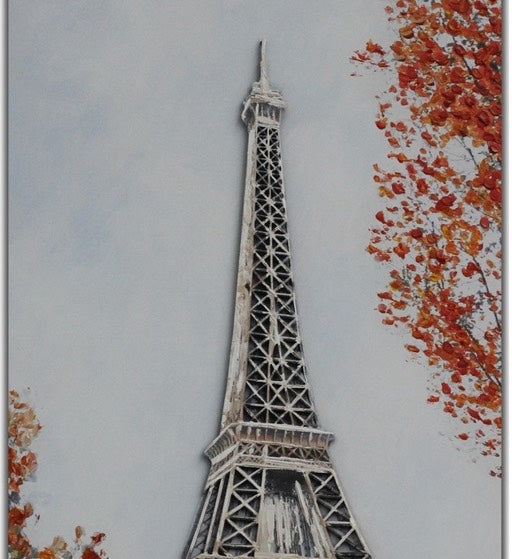 CANVAS WITH 3D TOWER - SIZE: 12" x 24"