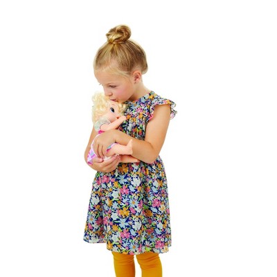 Baby Alive Magical Mixer Baby Doll Strawberry Shake  Blender  Drinks  Wets  Eats  Blonde Hair Toy