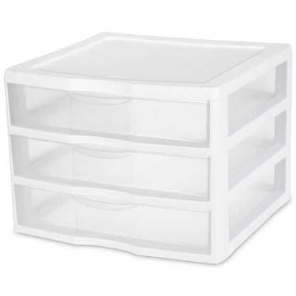 Clearview 14.625 in. X 10.625 in. 3-Drawer Organizer Unit