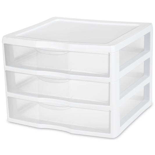 Clearview 14.625 in. X 10.625 in. 3-Drawer Organizer Unit