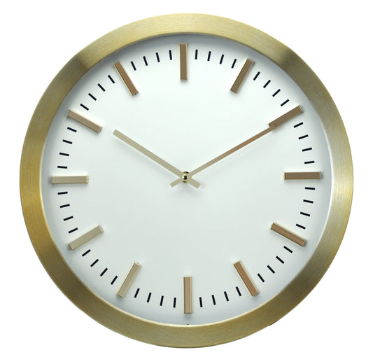 20" ELECTRO-PLATED METAL CLOCK - Limited