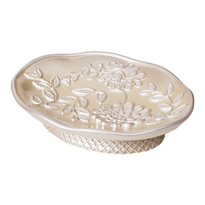 Popular Bath Rose Vine Soap Dish, One Size, Beige