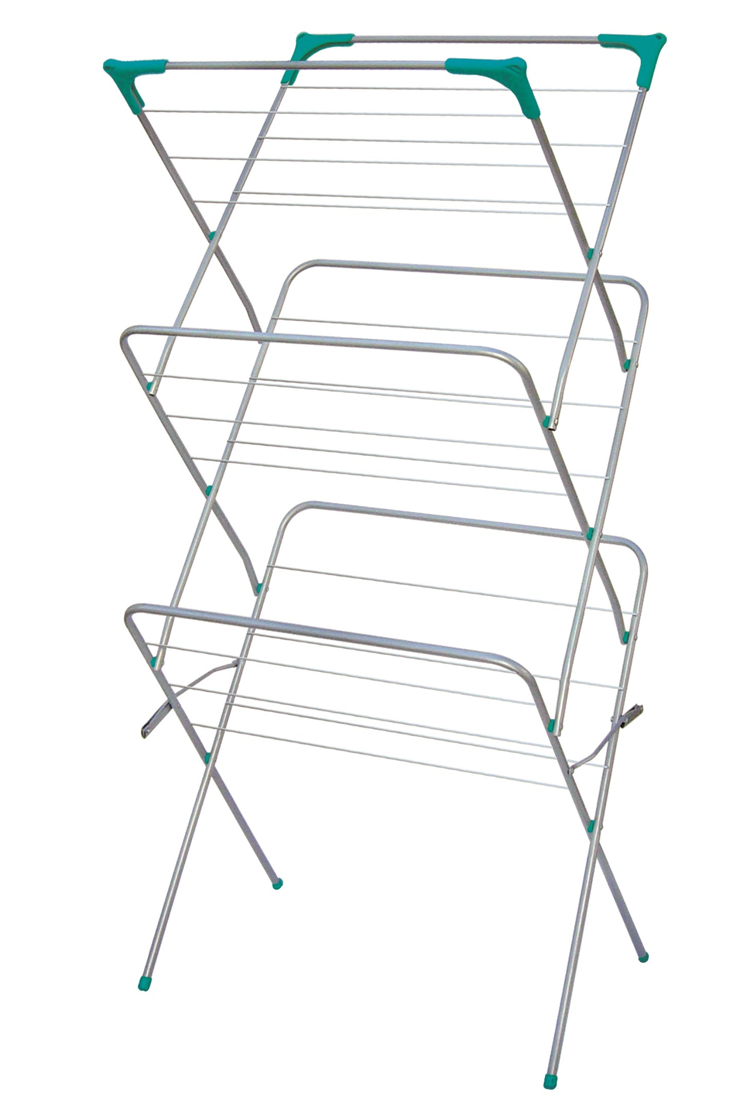 Silver  3 Tier Folding Drying Rack