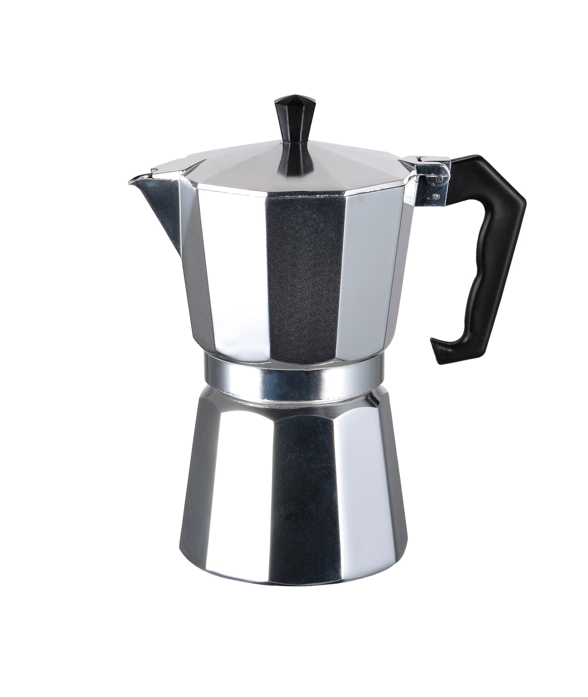 Kitchen Sense Polished Aluminum Espresso Maker 9 Cup