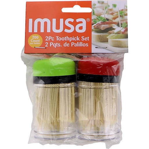 IMUSA Toothpicks, 2 Pack, Red, Blue