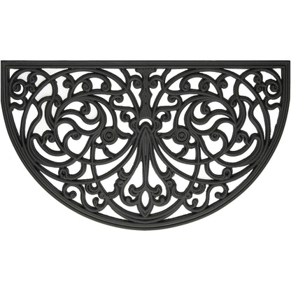 Achim Home Furnishings Wrought Iron Rubber Door Mat  18  X 30   Slice  Ironworks