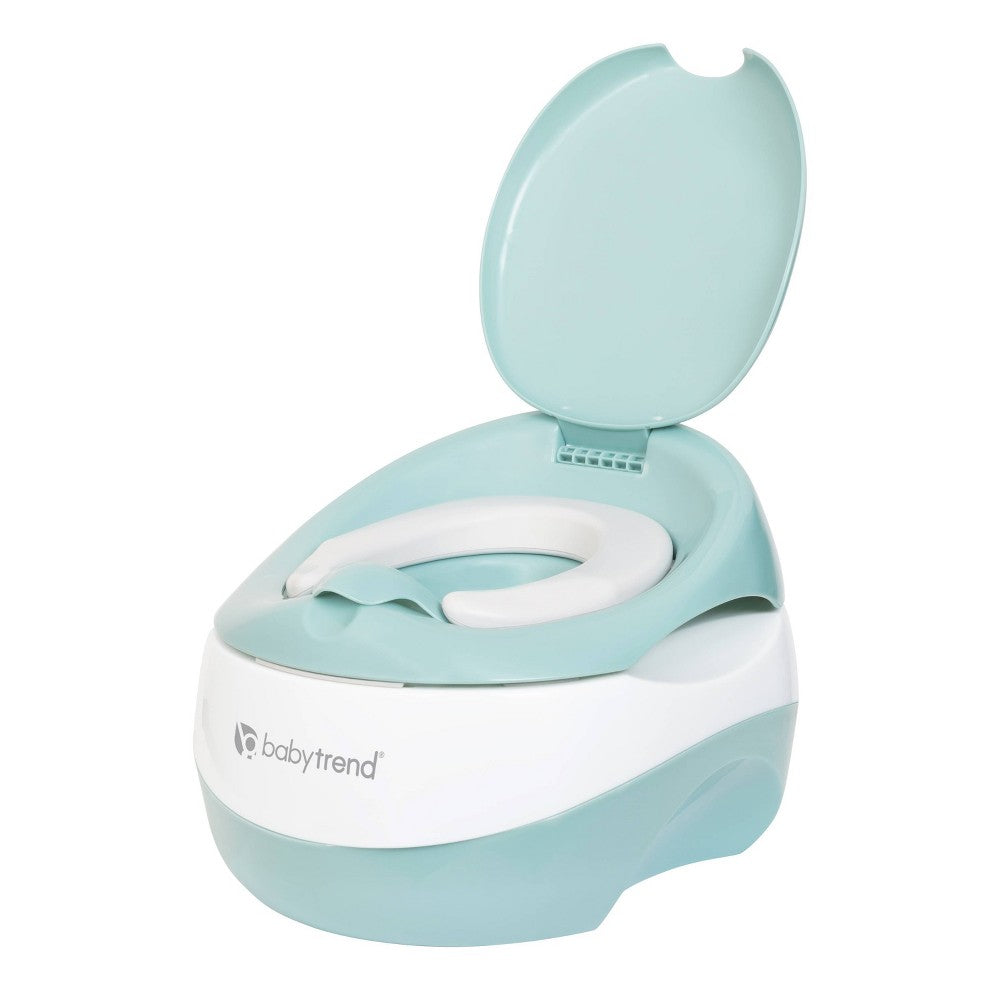 Baby Trend 3-in-1 Portable Cushioned Potty Seat W/Lid & Step Stool  Green