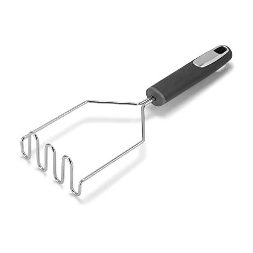 Dominion Potato Masher, Stainless Steel Potato Masher with Soft Grip, Durable Mashed Potatoes Masher, Metal Wire Masher Kitchen Tool for Bean, Avocado
