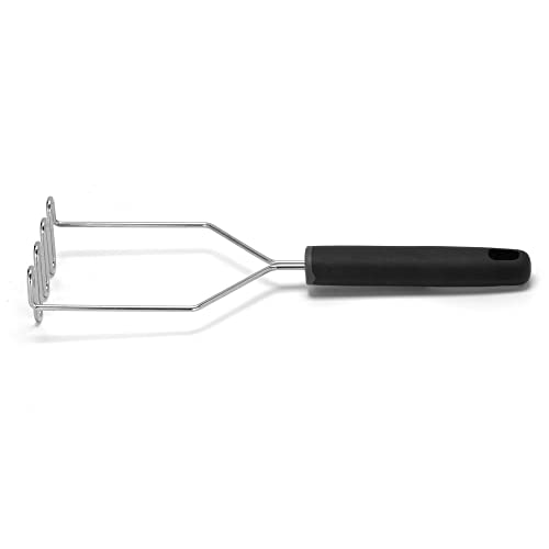 Dominion Potato Masher, Stainless Steel Potato Masher with Soft Grip, Durable Mashed Potatoes Masher, Metal Wire Masher Kitchen Tool for Bean, Avocado
