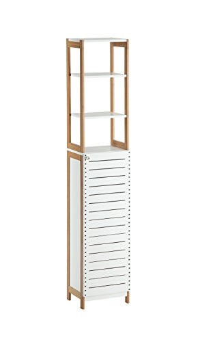 Deluxe Bamboo High Cabinet with Three Interior Shelves - Thumbnail 3