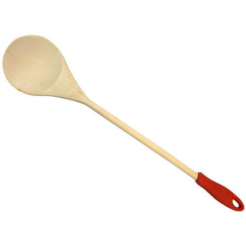 IMUSA Jumbo Wood Cooking Spoon 18 Inches, Tan