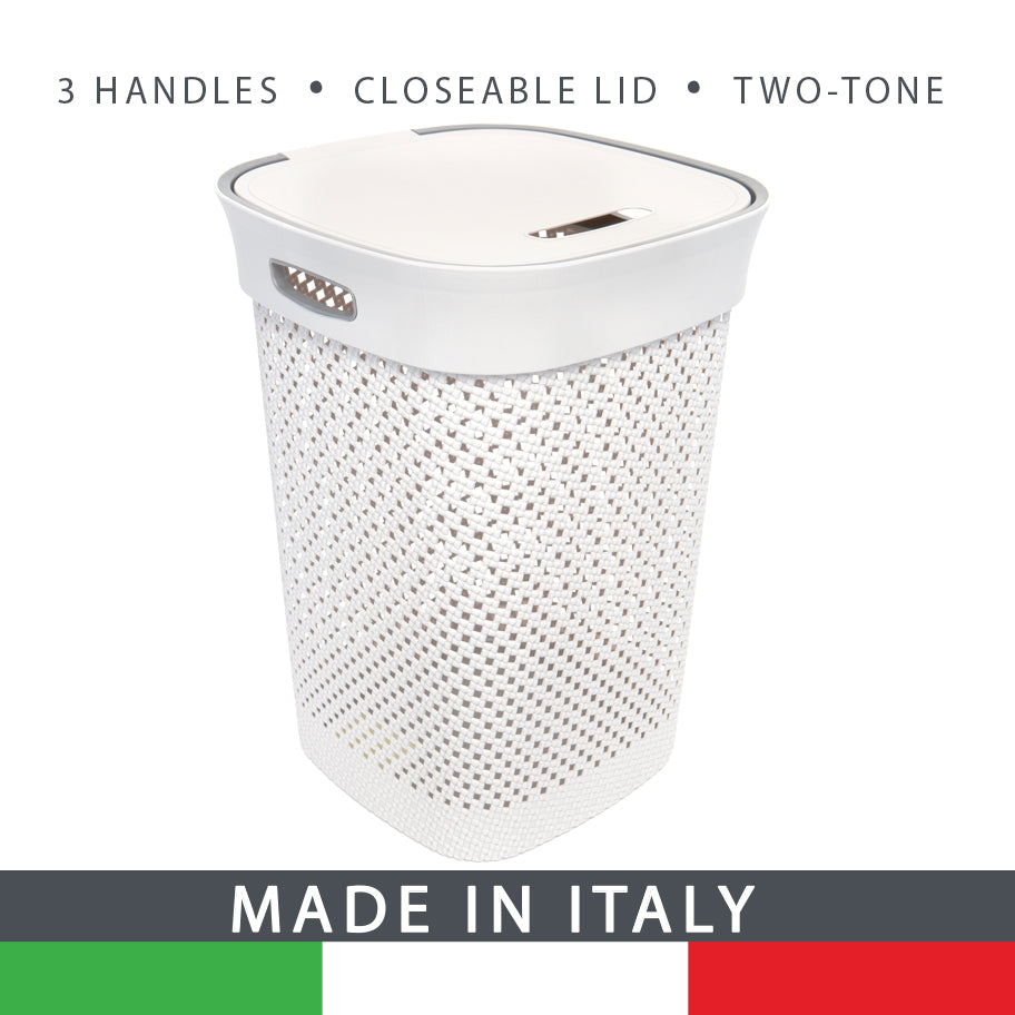 2-Tone Tetris Square Laundry Hamper