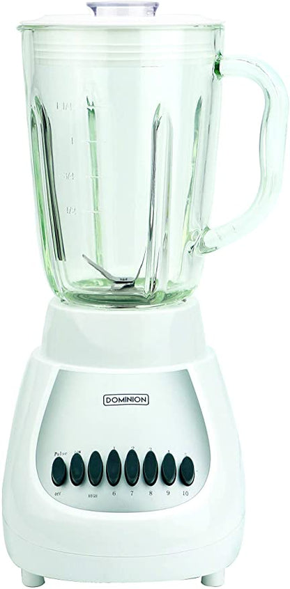 Dominion 10 Speed Stainless Steel Countertop Blender with Plastic Jar