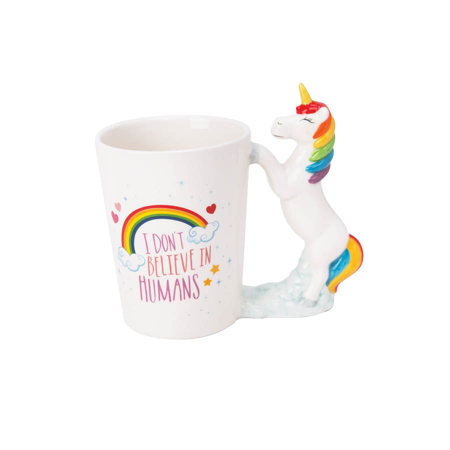 Unicorn Standing Shaped Handle Mug