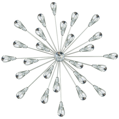 12" METAL TEARDROP JEWEL IN ASSORTED FINISHES