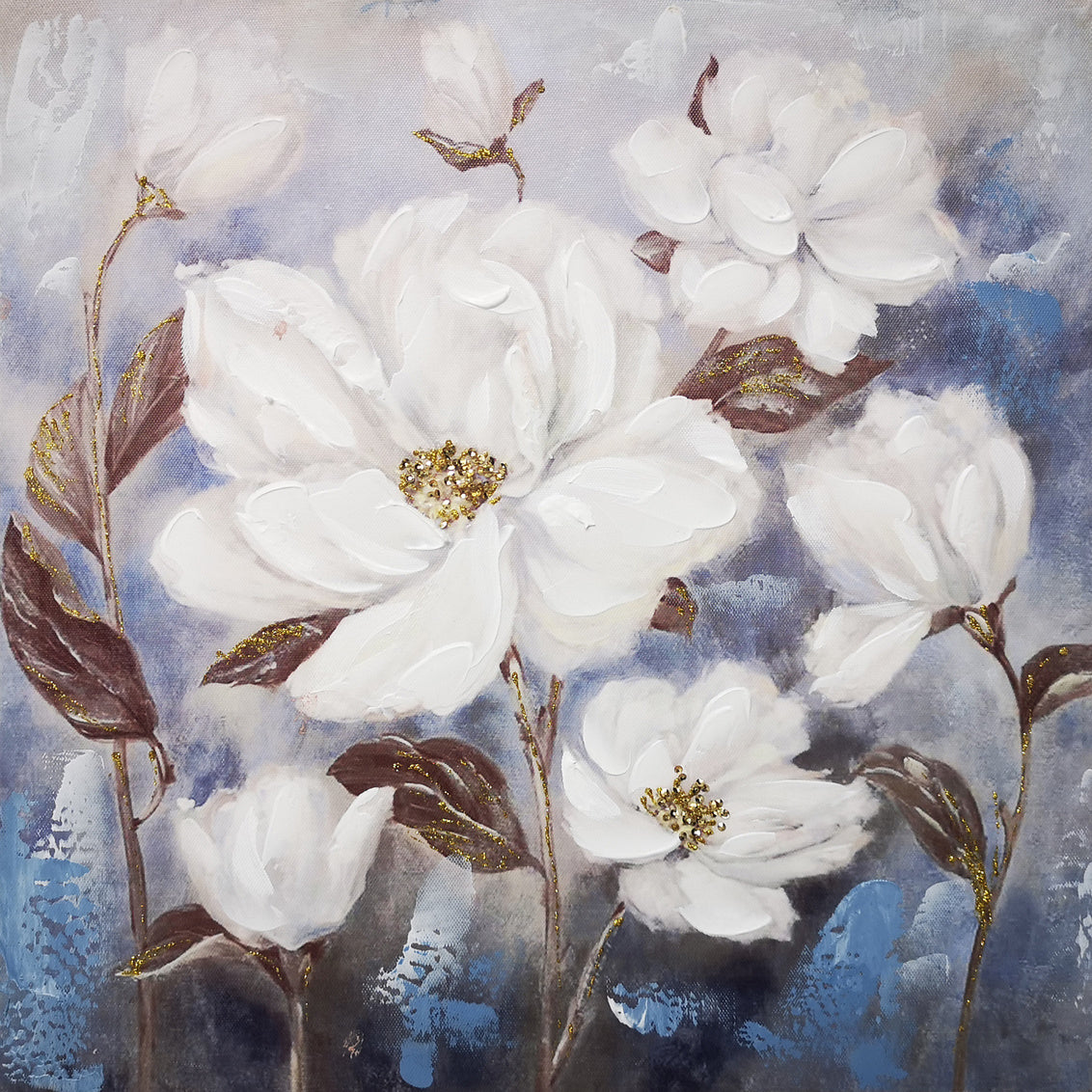 OIL CANVAS - MAGNOLIA - SIZE: 16" x 16"