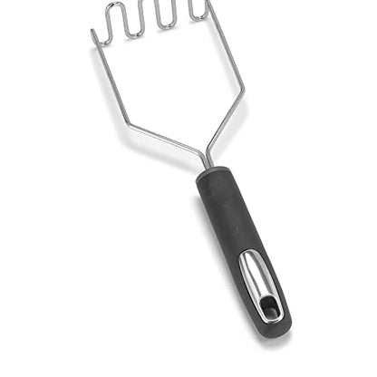 Dominion Potato Masher, Stainless Steel Potato Masher with Soft Grip, Durable Mashed Potatoes Masher, Metal Wire Masher Kitchen Tool for Bean, Avocado