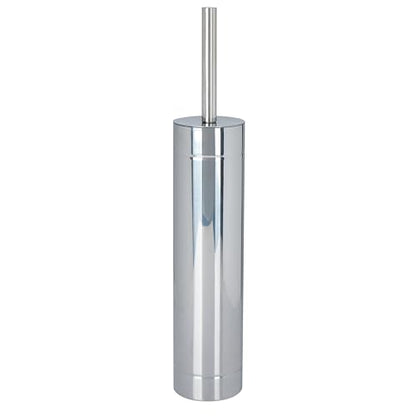 Bath Bliss Toilet Brush with Weighted Base | Slender Design | 360 Degree Brush | Bathroom Cleaning | Chrome