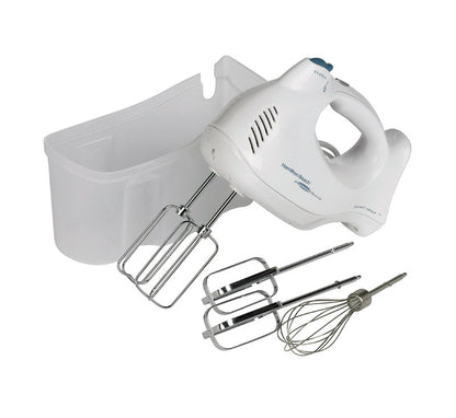 Hamilton Beach Hand Mixer + Snap-on Case, One Size, White